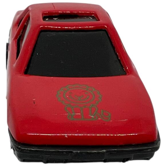 Red Pontiac-Inspired Diecast Toy Car with Gray Trim 1:64 Scale - Picture 2 of 8
